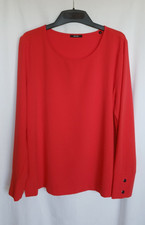 OPUS FIMANI Bluse Langarm Gr. 44 rot