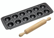 Kitchen Craft Antihaft Ravioli Ravioliblech Ravioliform mit Nudelholz Pasta