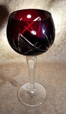 buntes Überfangglas rot