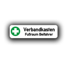 Verbandkasten Fußraum