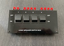 4 Way Speaker Switch Box, Lautsprecher Umschaltpult, 4 fach