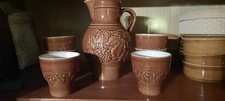 7tlg keramik set wein - 7tlg., wein-saft-