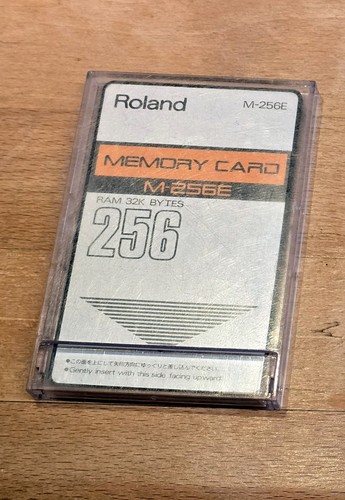 Roland memory card - roland, m-256e