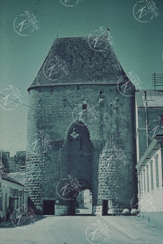 Farbdia slide hainburg donau - farbdia, /