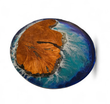 Tischplatte Erle + Epoxidharz