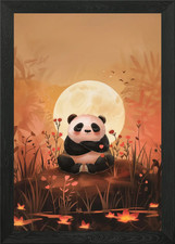 Friedlicher Panda Mond
