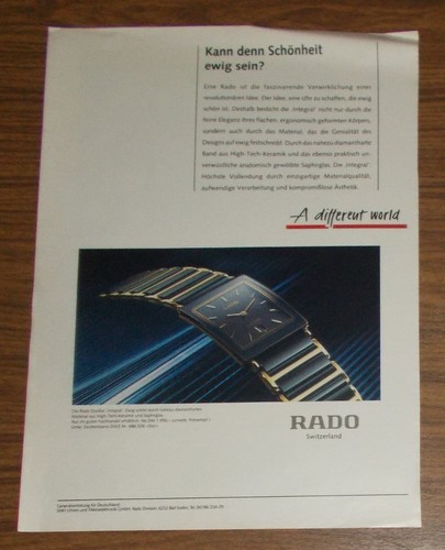 Seltene werbung vintage - vintage, rado