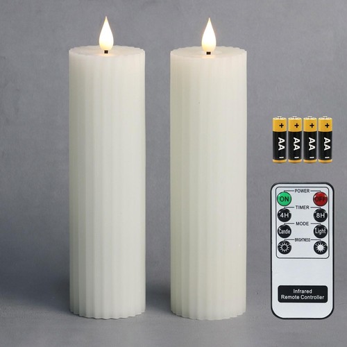 Led flammenlose echtwachs - led,