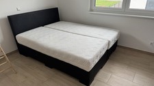 Box Spring Bett Tony 160x200, Kunstleder, Inkl. Matratze und Optional Mit Topper