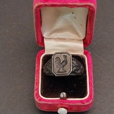 Seltener alter Berliner Eisenring Siegelring in Original Box - Berliner Eisen