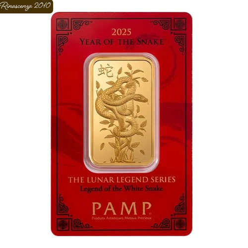 Unze goldbarren pamp lunar - goldbarren,