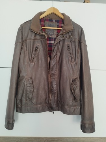 Manguun kunstlederjacke braun - kunstlederjacke,