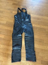 Motorrad Hose Leder Latzhose