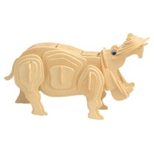 Nilpferd 3D Holzbausatz