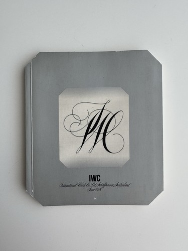 Iwc katalog 1980 mit - katalog,