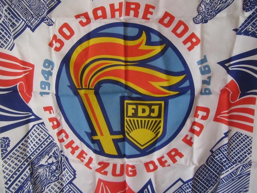 Fackelzug der fdj jahre - fackelzug, ddr