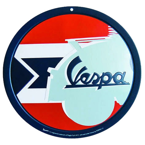 Poster vespa zinn rund logos - zinn,