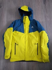 Salomon Jacke, Winterjacke, Skijacke Herren, Gr. S, blau-gelb