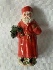 Weihnachtsmann Hohlfigur Pappmaché Bemalt Candybox Großvater Frost