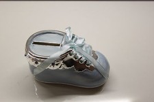 Spardose Sparschwein Schuh blau Kinder Kinderspardose Neugeborene 