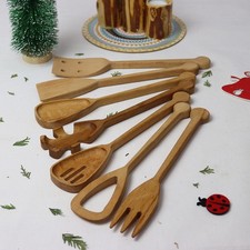 Küchenhelfer Küchenutensilien aus Holz – Kochlöffel Pfannenwender Löffel