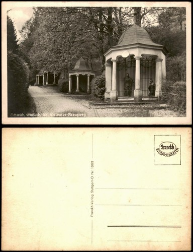 Ansichtskarte schwäbisch - ansichtskarte,