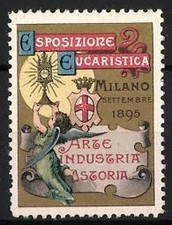 Reklamemarke Milano 1895