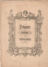JAB1- Altes Notenheft * Victor Felix * Potpourri für Piano Solo