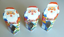 Ü-Eier Verpackung Weihnachten Nikolaus Dekoration Pappschachtel leer 3 Stück