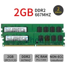 4GB (2x 2GB) PC2-5300U DDR2
