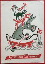 AK Bremen - „OGO-KAFFEE UND WILHELMI-ZIGARREN AUS BREMEN“ - Werbekarte, Werbung