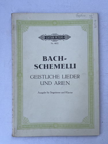 Noten bach schemelli - noten.,
