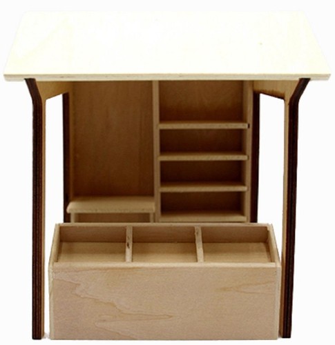 Puppenhaus markt stand - puppenhaus,