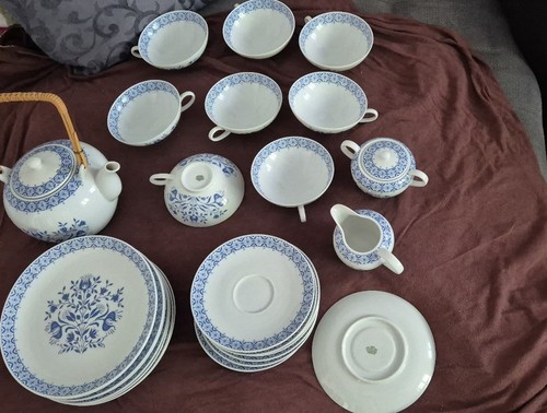 Vintage teeservice personen - vintage,