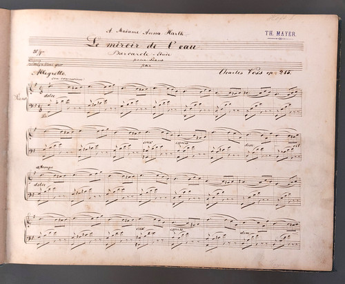 Sehr altes notenbuch 1866 - altes,