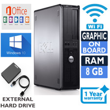 SCHNELLER WINDOWS 10 DELL HP DESKTOP PC COMPUTER 8GB RAM 500GB HDD WiFi UK