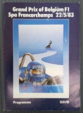 Programmheft/race programme Grand Prix Belgium Spa-Francorchamps - 22.05.1983