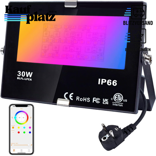 Led fluter rgb dimmbar - fluter, 30w
