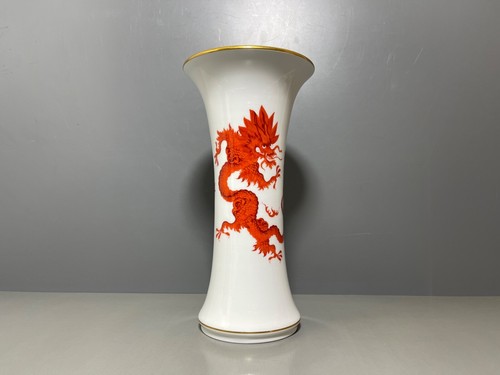 Meissen vase stangenvase roter - vase,