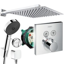 Hansgrohe ShowerSelect Unterputz Duscharmatur Regendusche Kopfbrause 30cm Set
