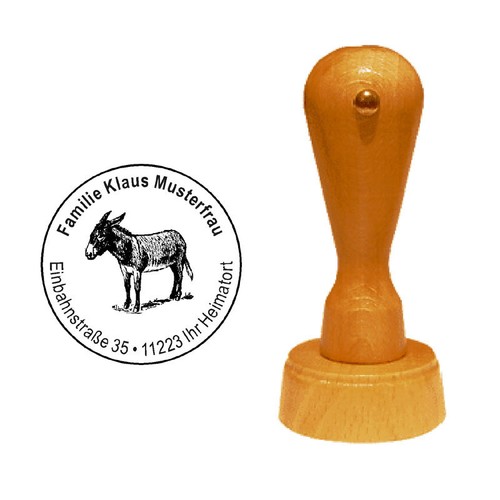 Stempel esel - stempel, «