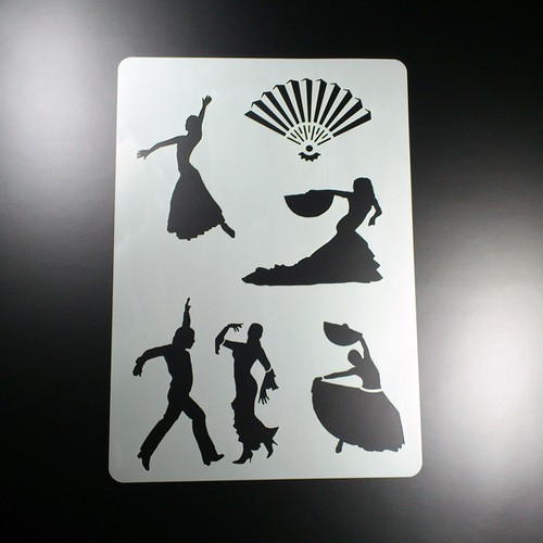 Schablone flamenco tänzer - schablone,