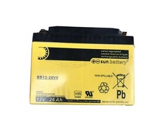 SUNBATTERY Bleigel Akku 12V 26Ah Geprüft NEU