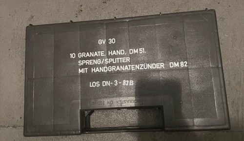 Bundeswehr handgranaten koffer - handgranaten,