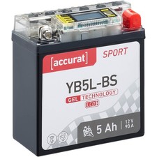 Motorradbatterie YB5L-B Gel