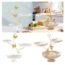 3 Etagen Obstschale Obstkorb Ständer Dessert Vorspeise Servierständer Stufen