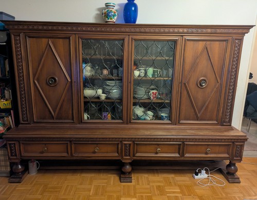 Wohnzimmerschrank alter schule - wohnzimmerschrank,