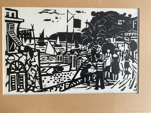 Harald duwe holzschnitt - duwe, 1955