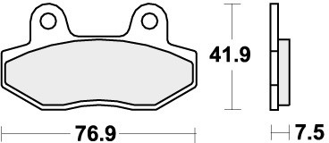 Sbs bremsbeläge vorne für - bremsbeläge,