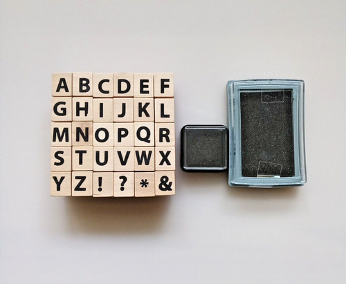 Buchstabenstempel set tlg - 30, tlg.